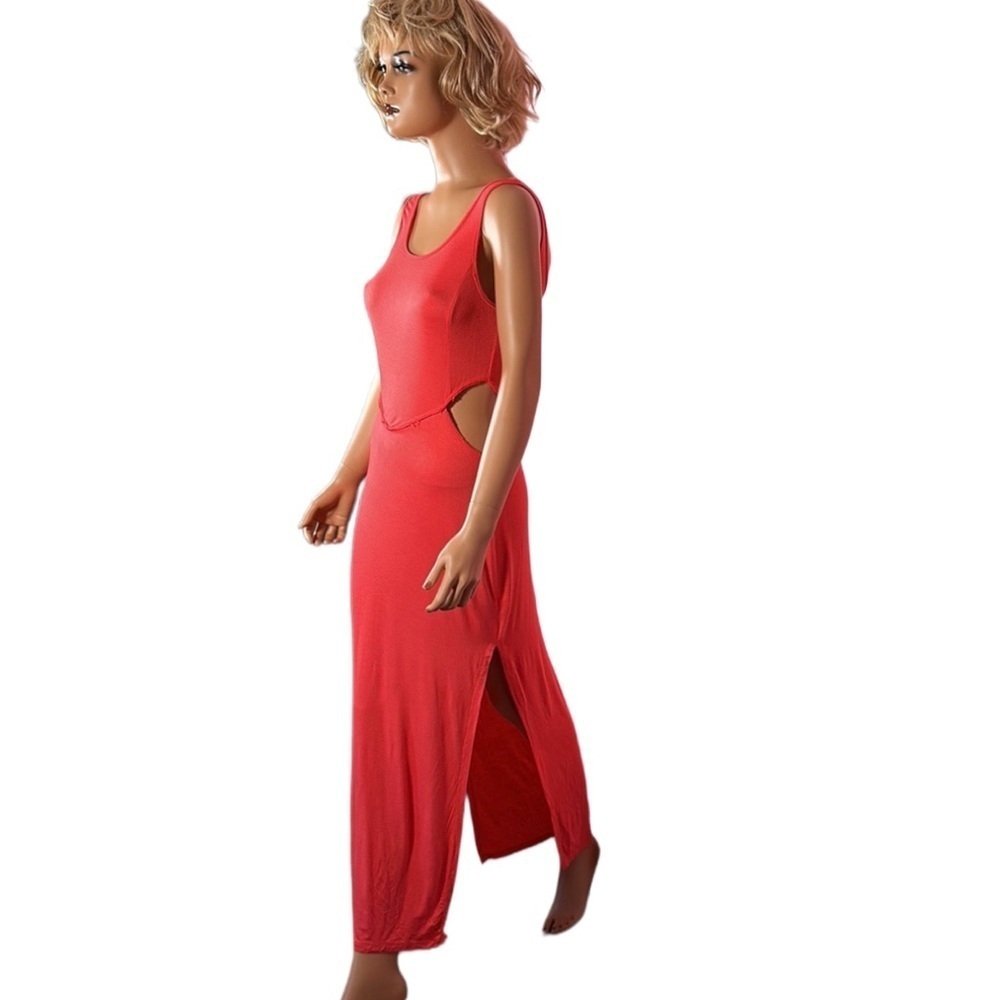 XTAREN CUT OUT SIDE DRESS stitched outside look like pants jumpsuit Size Small